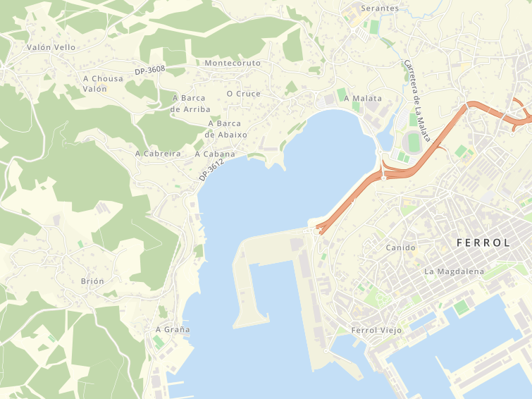 Carretera Alta Del Puerto, Ferrol, A Coruña, Galicia, España