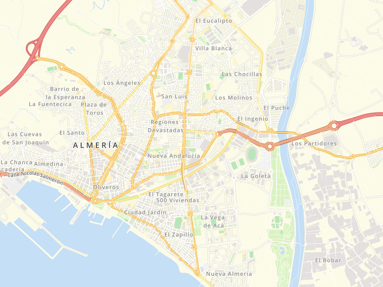 Avenida Del Mediterraneo, Almeria, Almería, Andalucía, España