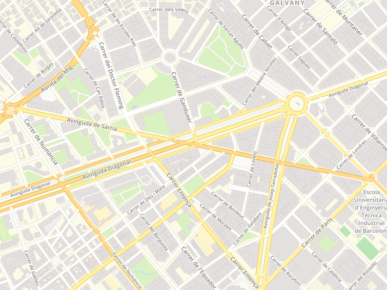 Avinguda De Sarria, Barcelona, Barcelona, Cataluña, España