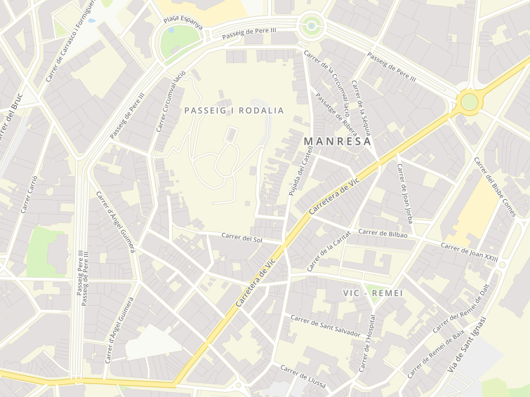 Passeig Pere Iii, Manresa, Barcelona, Cataluña, España