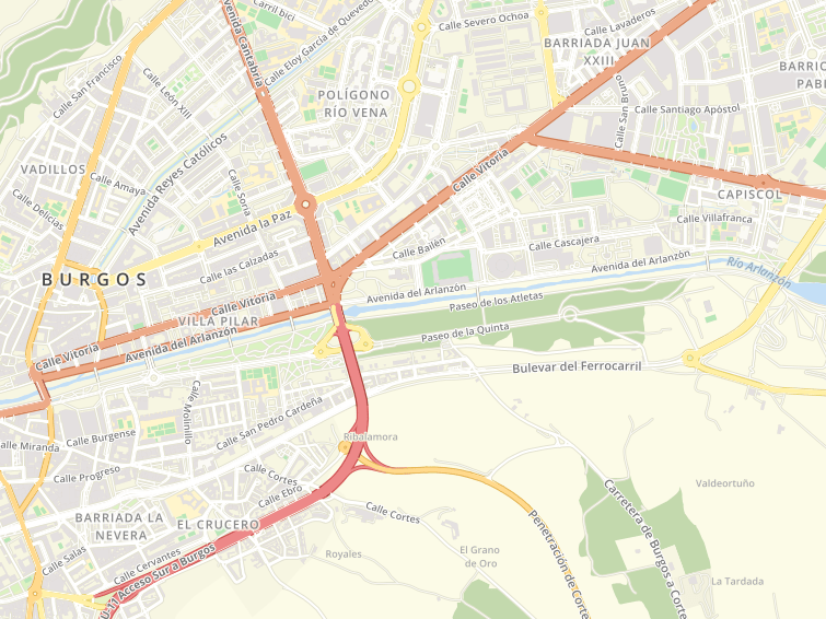Avenida Arlanzon, Burgos, Burgos, Castilla y León, España
