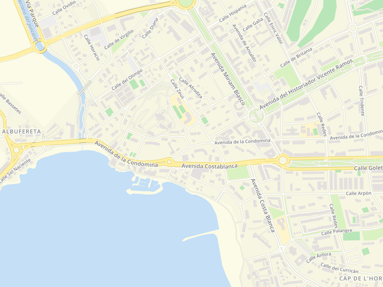 Avenida Condomina, Alicante/Alacant, Alicante (Alacant), Comunidad Valenciana (País Valencià), Espanya