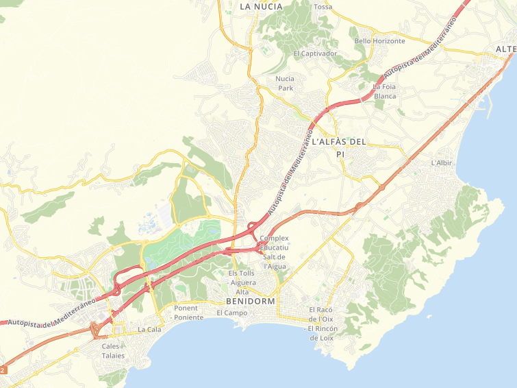 03502 Carretera Benidorm-Pego, Benidorm, Alicante (Alacant), Comunidad Valenciana (País Valencià), Espanya