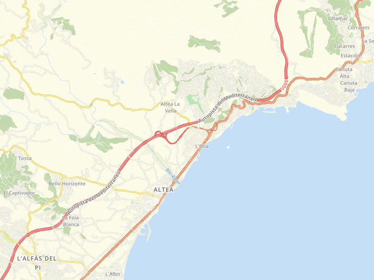 03590 Urbanizacion Cap Blanc (Altea), Alicante (Alacant), Comunidad Valenciana (País Valencià), Espanya