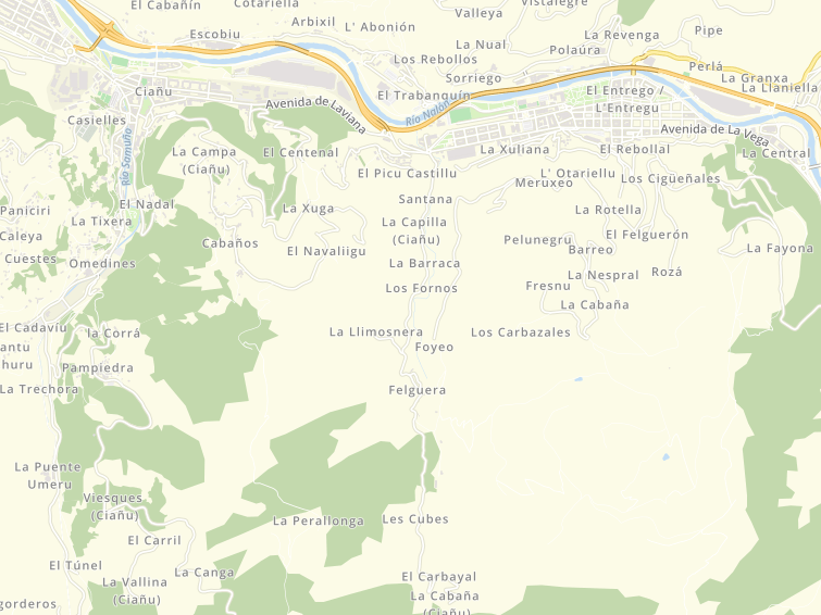 33949 Fornos (Ciaño-Langreo), Asturias (Astúries), Principado de Asturias (Principat d'Astúries), Espanya