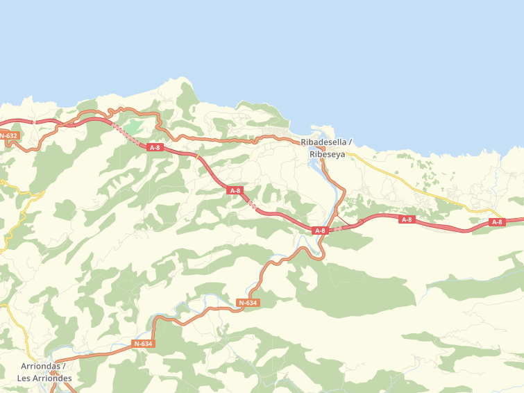 33560 Urbanizacion Astursella (Leces Ribadesella), Asturias (Astúries), Principado de Asturias (Principat d'Astúries), Espanya