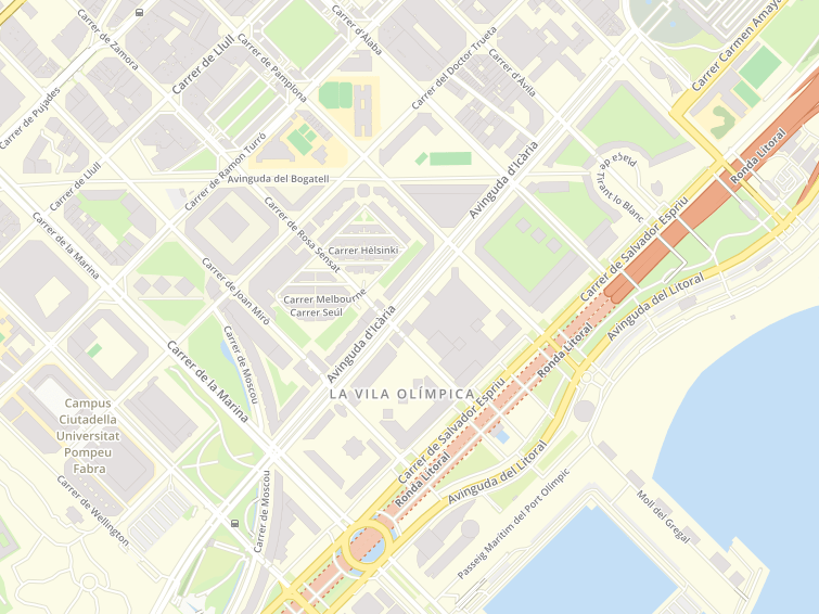 Avenida Icaria, Barcelona, Barcelona, Cataluña (Catalunya), Espanya