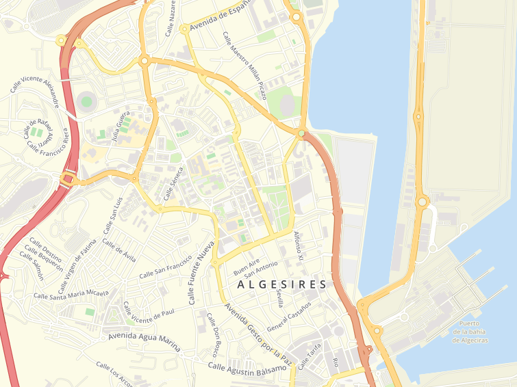 Avenida Virgen Del Carmen, Algeciras (Algesires), Cádiz (Cadis), Andalucía (Andalusia), Espanya