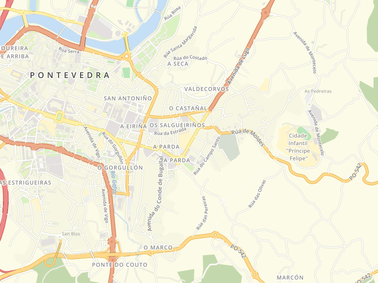 36004 Das Hortas, Pontevedra, Pontevedra, Galicia (Galícia), Espanya