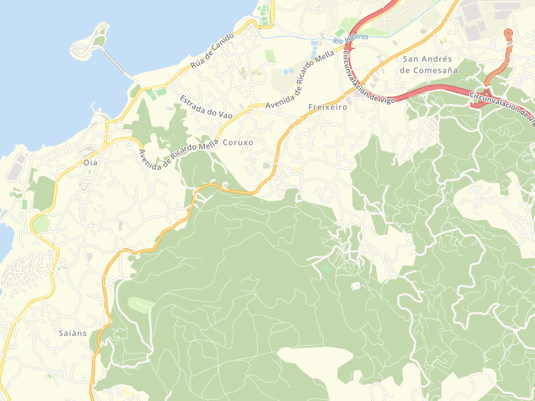 Carretera Camposancos, Vigo, Pontevedra, Galicia (Galícia), Espanya