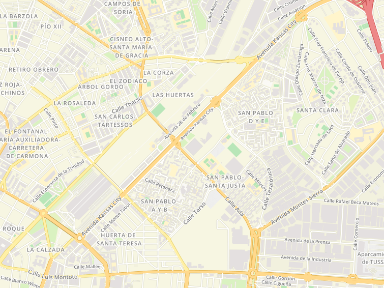 Avenida Kansas City, Sevilla, Sevilla, Andalucía (Andalusia), Espanya