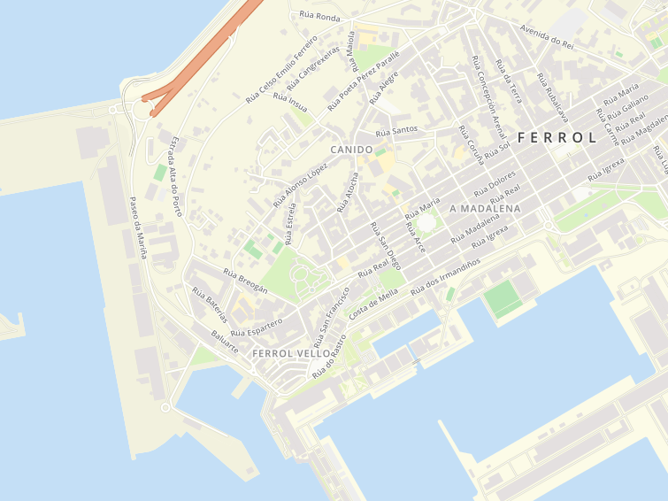 Concepcion Arenal, Ferrol, A Coruña, Galicia, Spain