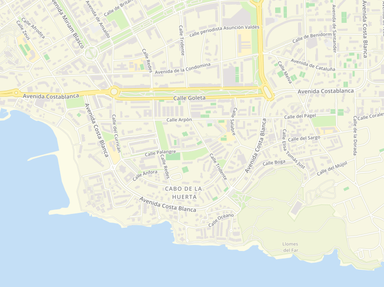 Avenida Costa Blanca, Alicante/Alacant, Alicante, Comunidad Valenciana, Spain