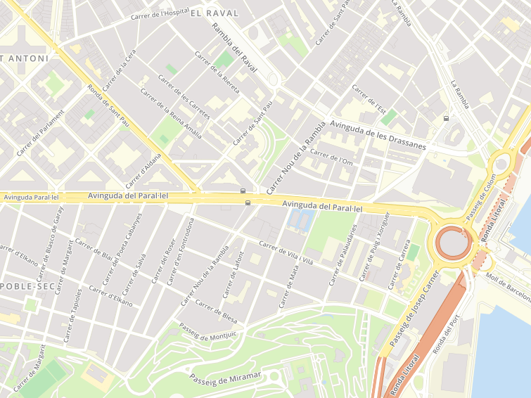 Nou De La Rambla, Barcelona, Barcelona, Cataluña (Catalonia), Spain
