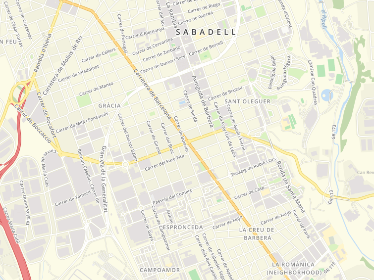Carretera Barcelona, Sabadell, Barcelona, Cataluña (Catalonia), Spain