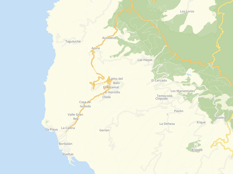 38870 Valle Gran Rey (Capital Municipal), Santa Cruz de Tenerife, Canarias (Canary Islands), Spain