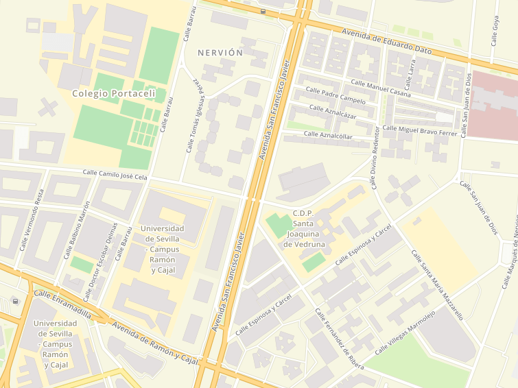 Avenida San Francisco Javier, Sevilla (Seville), Sevilla (Seville), Andalucía (Andalusia), Spain