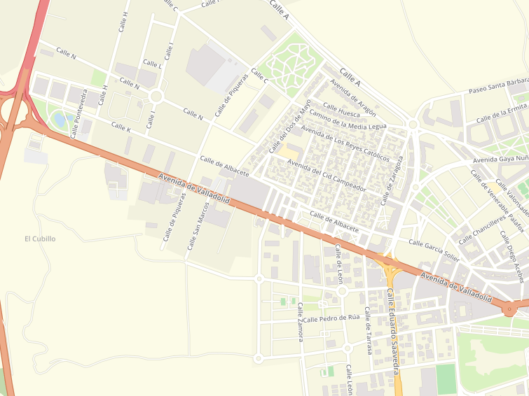Avenida Valladolid, Soria, Soria, Castilla y León, España