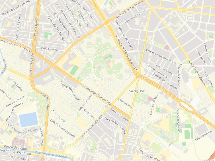 Avenida San Jose, Zaragoza, Zaragoza, Aragón, España