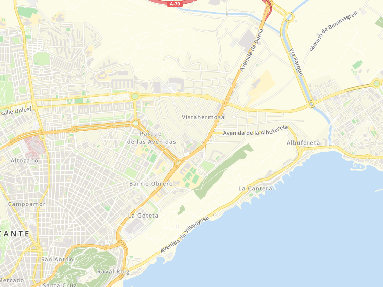 Avenida Denia, Alicante/Alacant, Alicante, Comunidad Valenciana, España
