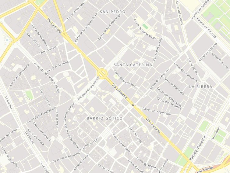 Via Laietana, Barcelona, Barcelona, Cataluña, España