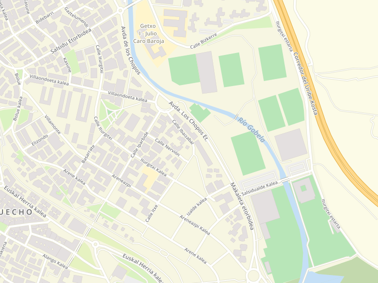 Avenida Los Chopos, Getxo (Guecho), Bizkaia (Vizcaya), País Vasco / Euskadi, España