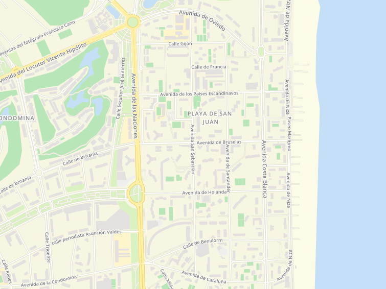 03540 Avenida San Sebastian, Alicante/Alacant, Alicante (Alacant), Comunidad Valenciana (País Valencià), Espanya