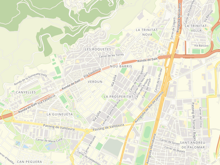 Via Favencia, Barcelona, Barcelona, Cataluña (Catalunya), Espanya