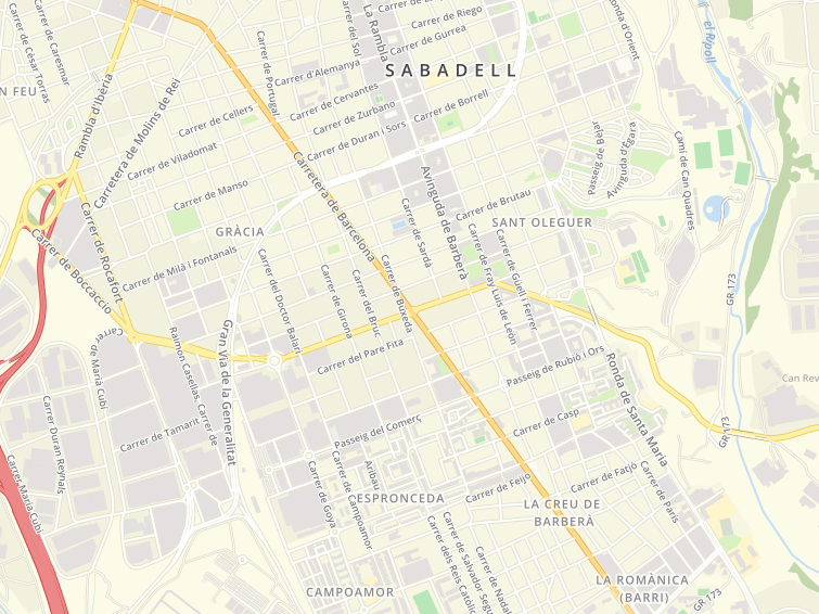 Carretera Barcelona, Sabadell, Barcelona, Cataluña (Catalunya), Espanya