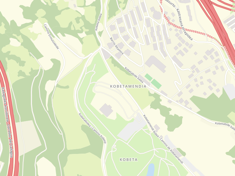 Carretera Basurtu-Kastrexana, Bilbao, Bizkaia (Biscaia), País Vasco / Euskadi (País Basc), Espanya