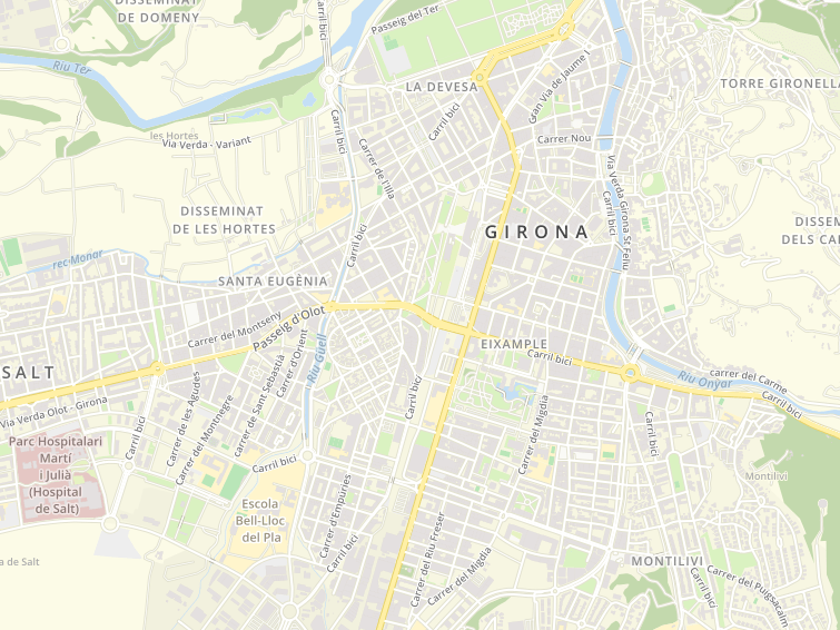 Riu Güell, Girona, Girona, Cataluña (Catalunya), Espanya