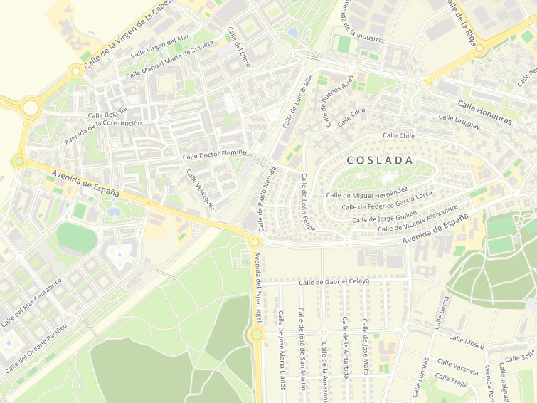 Avenida España, Coslada, Madrid, Comunidad de Madrid (Comunitat de Madrid), Espanya