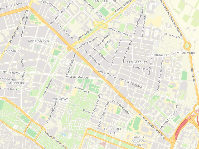 Avenida Primado Reig, Valencia (València), Valencia (València), Comunidad Valenciana (País Valencià), Espanya