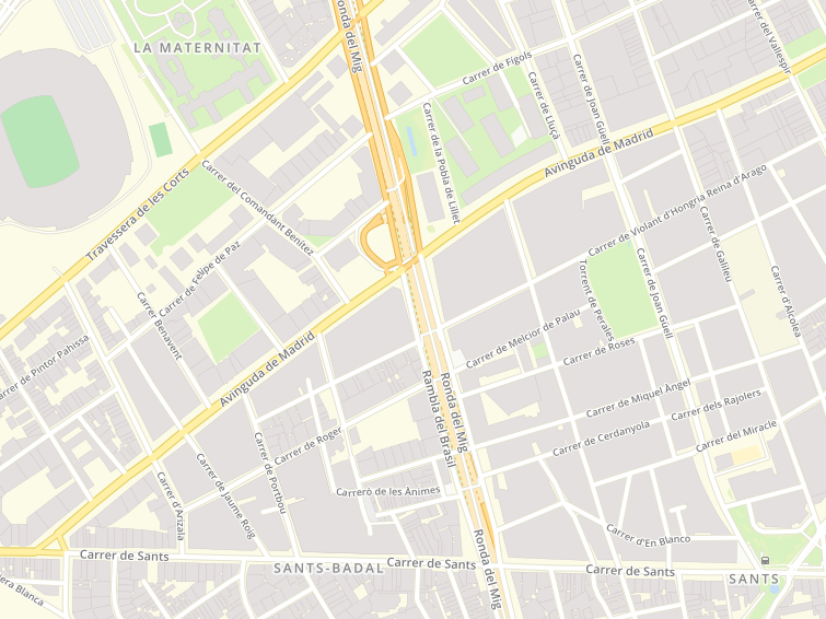Avinguda De Madrid, Barcelona, Barcelona, Cataluña (Catalonia), Spain