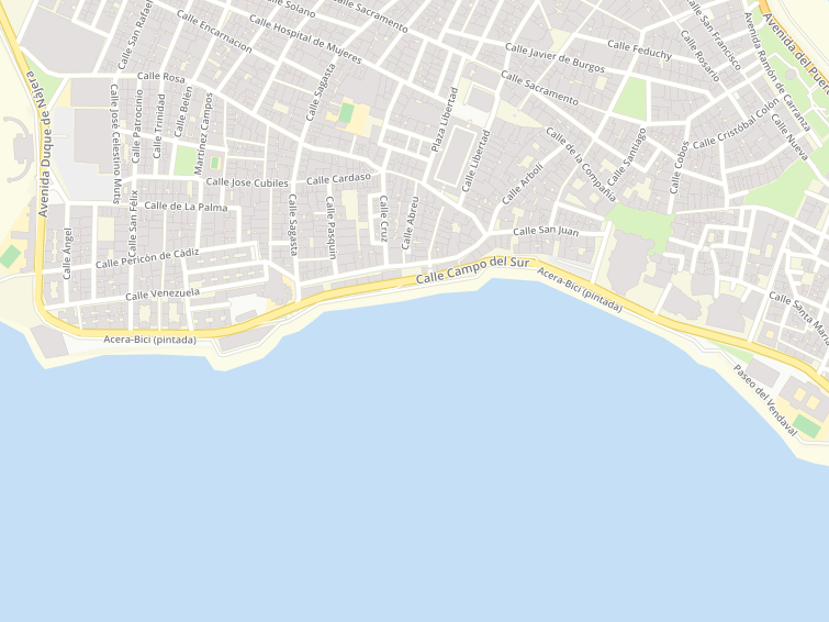 Avenida Campo Del Sur, Cadiz, Cádiz, Andalucía (Andalusia), Spain