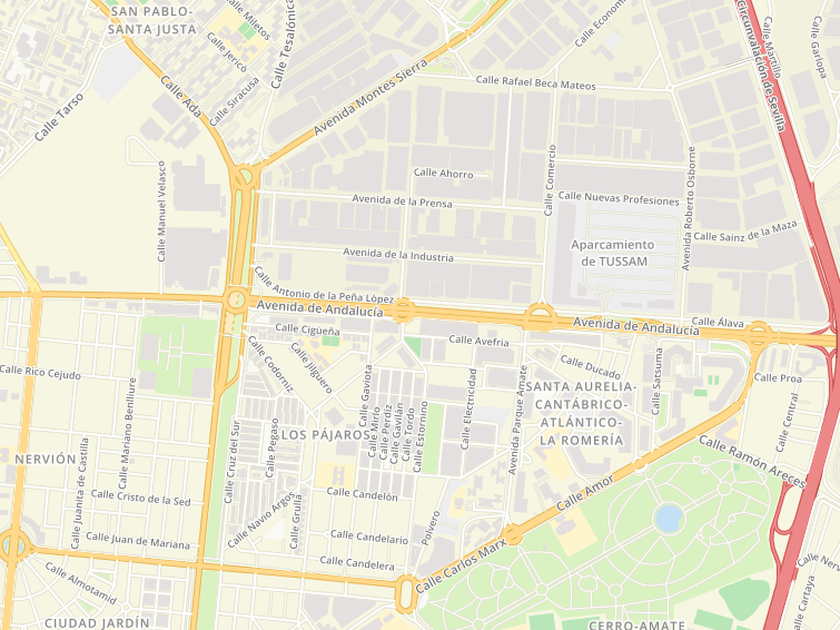 Avenida Andalucia, Sevilla (Seville), Sevilla (Seville), Andalucía (Andalusia), Spain